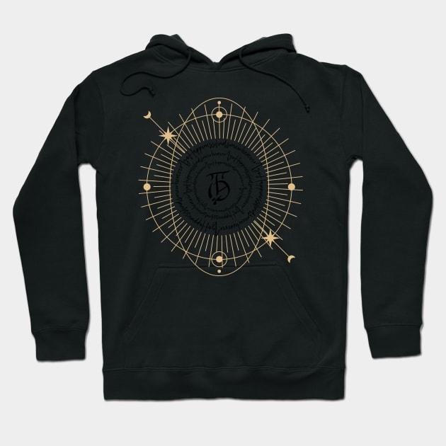 Happiness finds me wherever I go Sigil Hoodie by LaartStudio